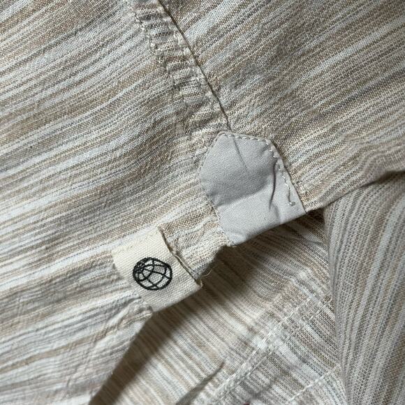 Free Planet Striped Button-Down Shirt - Size XL - Picture 8 of 9